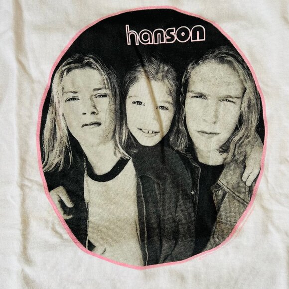 Original 1997 Hanson T-Shirt Size Youth Large - Picture 2 of 3